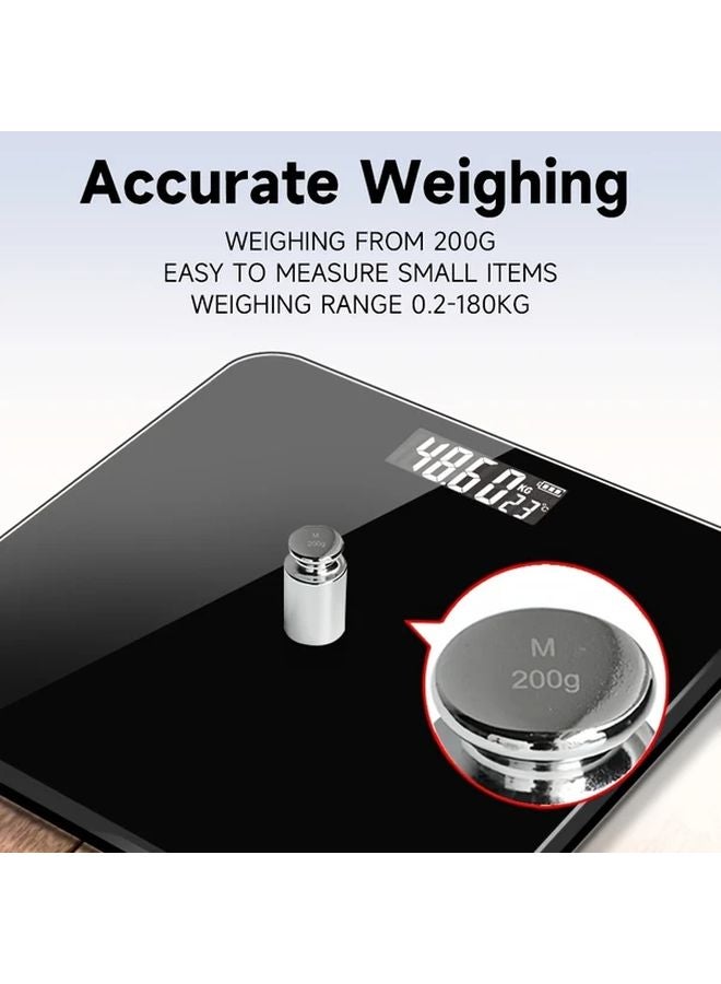 White Digital Body Weight Scale High Precision Portable Home Travel Fitness Tracking - Image 5